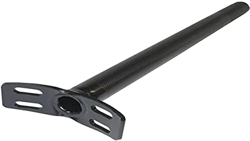 QU-AX Unisex – Erwachsene Sattelstütze-2201020000 Sattelstütze, Schwarz, Einheitsgröße