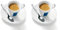 2 X Lavazza Espresso Tassen und Untertassen -Kapazität cc 75, height mm 58