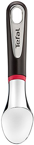 Tefal Ingenio K20722 Eisportionierer | Ideal zum einfachen Portionieren von Eiscreme | Kunststoff | Schwarz/Rot | Öse zum Aufhängen | Spülmaschinenfest, 25.5 x 4.7 x 5.5 cm