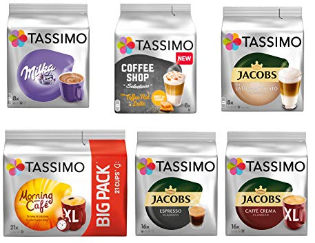 Tassimo Kapseln Starter Paket 77 Kaffeekapseln Kakao Kapseln 6er Pack 77 Getränk