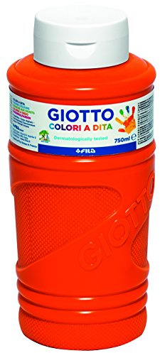 Giotto 5360 05 – fingerfärg, flaskor, 750 ml, orange