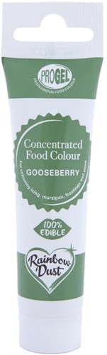 Colorant alimentaire professionnel Rainbow Dust ProGel, groseille à maquereau, 25 g