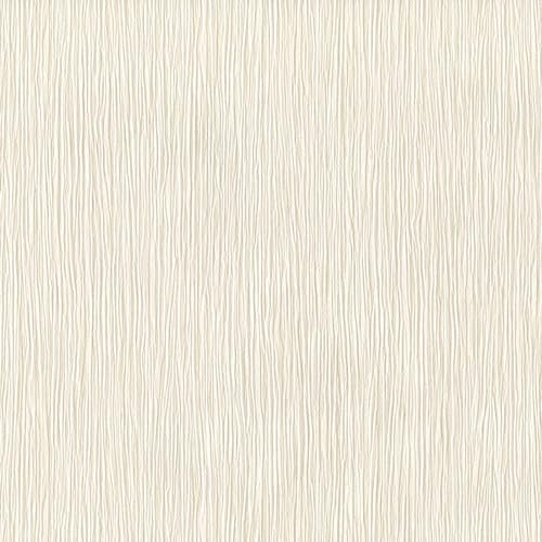 Muriva Kate Plain Linear Textured Effect Wallpaper Featured Wall Luxury Heavyweight 10m Roll Cream 114907