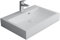 Alpenberger Eckiges Design Aufsatz Waschbecken | Modernes Badwaschbecken aus Mineralguss | Toilettenwaschbecken 60x42 cm | Eckiger Waschtisch für Badezimmer & Gäste WC | Lavabo Weiß