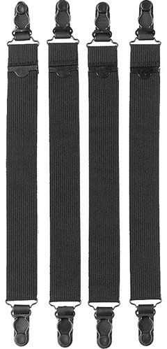 Vanguard Shirt Garter 2 Pair Original New Black Military Issue Heavy Duty (Shirt Stays)