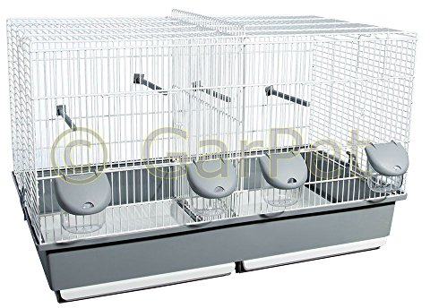 GarPet Vogelkäfig Teilbar Trennwand Trenngitter Vogel Käfig Zuchtkäfig Trennkäfig