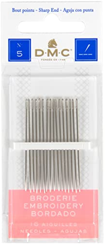 Bulk Buy: DMC Embroidery Hand Needles Size 5 15/Pkg 1765-5 (12-Pack)