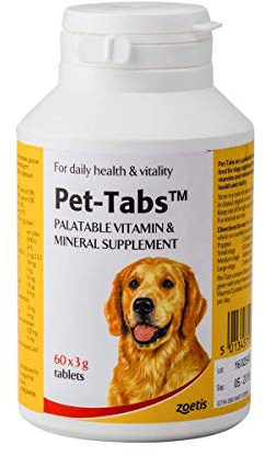 Pet Tabs Multivitamin and Minerals Tablets (Size: 60 Tablet Pot)