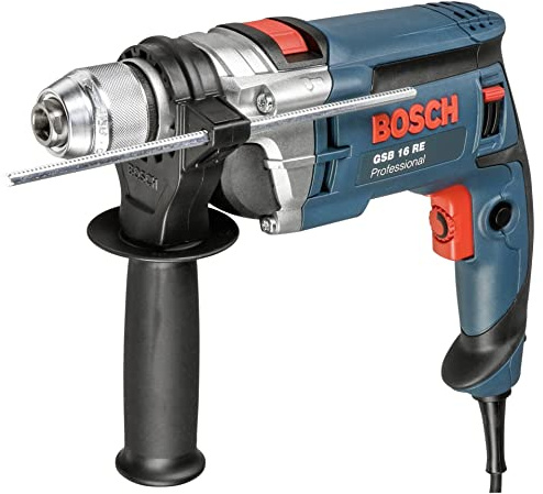 Bosch GSB16RE 476001/min - Taladro percutor (750 W, 2,2 kg, 1,5-13 mm, 18 Nm, 1/2 x 20 pulgadas, UNF)