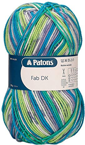 Patons Fab DK, Aqua Color (2080), 100g