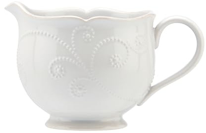 Lenox French Perle Sauce Pitcher, White -