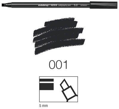 Edding 1255 calligraphy 5.0,5mm Spitze,schwarz [Spielzeug]