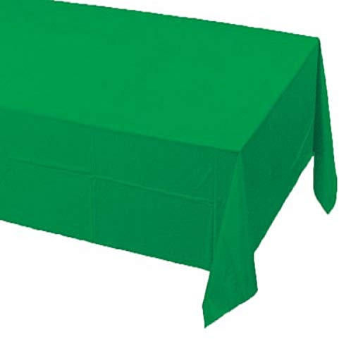 Creative Converting Touch of Color Paper Banquet Table Cover, Emerald Green 54 in x 108 in (40.5 SQ FT)