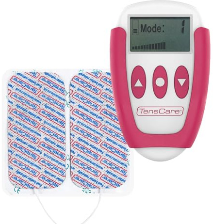 TensCare Ova+ - Electroestimulador para Alivio del dolor Menstrual. Diseñado Especialmente para Llevarlo A cualquier Parte. 4 modos 2 Pads 2 Canales