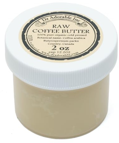 Dr Adorable - 2 oz - Coffee Bean Butter - Pure Natural Organic Anti Aging Moisturizer
