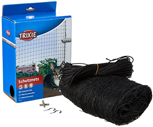 Trixie 44331 Schutznetz, 6 × 3 m, schwarz