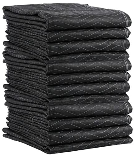 US Cargo Control 54 lb/Dozen, 80x72 Large Moving Blanket, MBECONO54 Econo Mover, 12-Pack