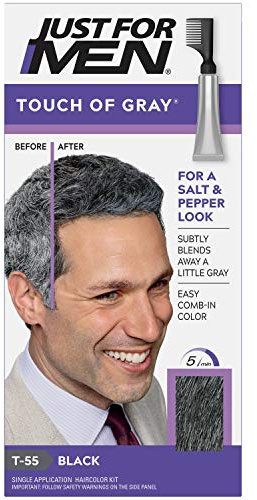 Just For Men Blk/Gry Size 1.2 Oz Just For Men Touch Of Gray Black - Gray Hair Color, Pack of 12