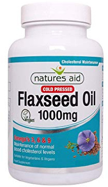 Natures Aid Flaxseed Oil 1000mg Cold Pressed 135 Caps