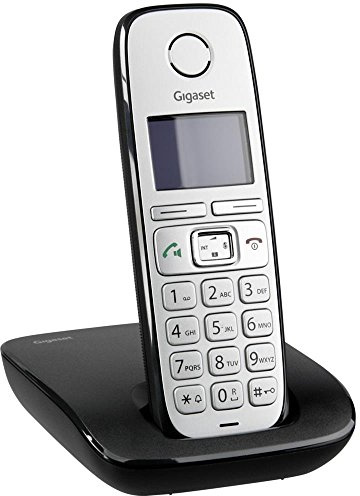 Gigaset E310 Telefon - Schnurlostelefon / Mobilteil - Grafik Display - Grosse Tasten Telefon - Freisprechfunktion - Analog Telefon - schwarz