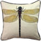 McAlister Textiles Bugs Life | Kissenbezug für Sofakissen mit gesticktem Libellen-Motiv | 43 x 43cm | gewebtes Tiermotiv | Deko Kissenhülle für Zierkissen, Sofa, Bett, Couch Motivkissen