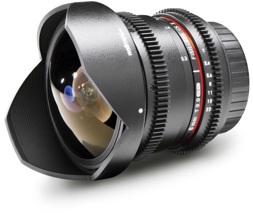 Walimex Pro 8mm f/3.8 VDSLR Fisheye Lens Version II for Canon EF
