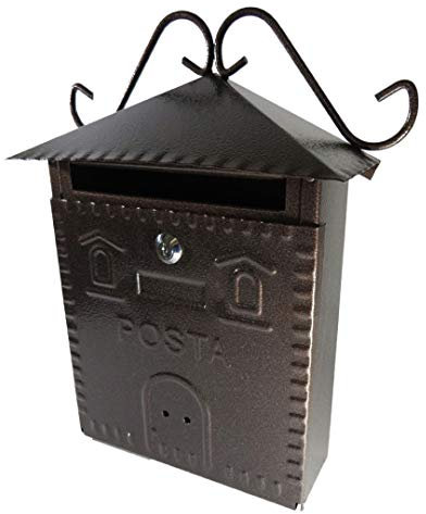 Cassetta Postale In Ferro Battuto Cm 30 X 10 X H 36