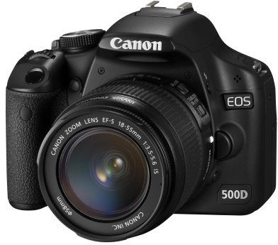 Canon 500D + EF-S 18-55mm Appareil Photo Numérique Compact 15.1 Mpix Noir
