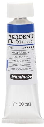 Schmincke – AKADEMIE® Öl color, feine Künstler-Ölfarben, Kobaltblauton, 41 404 011, 60 ml Tube, höchst lichtecht, Ölmalerei