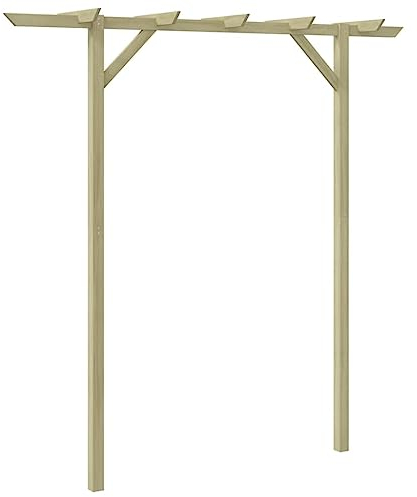 vidaXL Legno di Pino Pergola per Esterni Padiglione Gazebo Giardino Pergolato