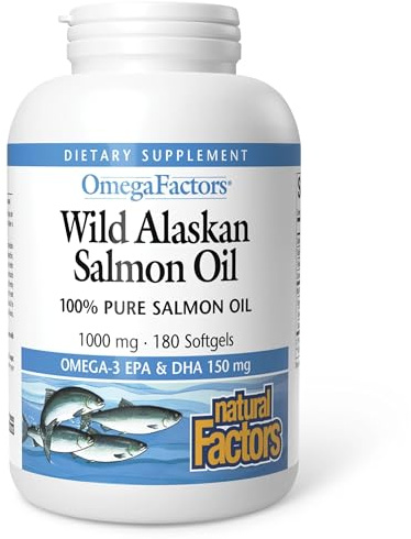 Wild Alaskan Salmon Oil (1000mg) 180 sgels
