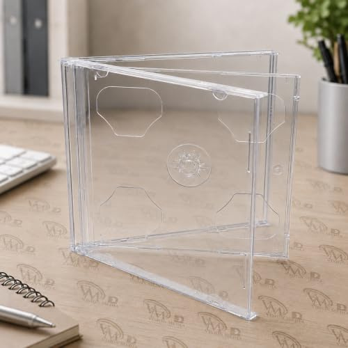 Vision Media® 25 X Double CD Jewel Case Clear Tray