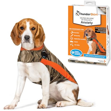 ThunderShirt för hundar, Medium, kamouflage Polo - lugnande väst för hund