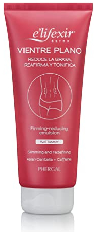 E'LIFEXIR Vientre Plano - Reduzierende Bauchcreme - Bekämpft Baucherschlaffung - Anti-Cellulite-Creme - Feuchtigkeit und Festigkeit - Asiatischer Centella-Extrakt - 200 ml
