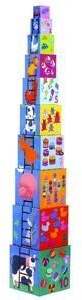Djeco DJE-368 Djeco Würfel zum Stapeln, für Babys, 10 Stück