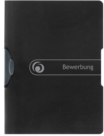 Herlitz Express-Clip 5er Pack A4 PP Bewerbung (5 Stück, Schwarz)