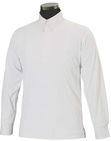 TuffRider Boys Adam Long Sleeve Show Shirt - White - X-Large