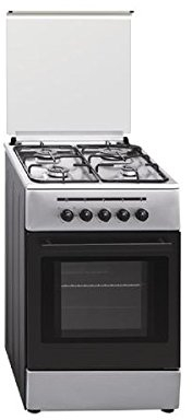 Vitrokitchen CB55IN - Cocina (53 L, 1800 W, Gas natural, Gas, Giratorio, Frente) Acero inoxidable