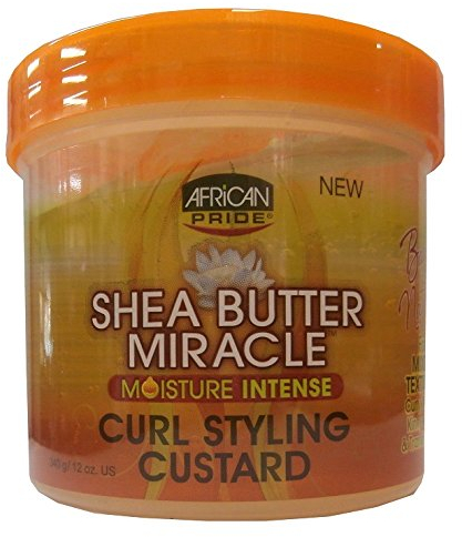 African Pride Shea Butter Miracle Moisture Intense Curl Styling Custard 340g