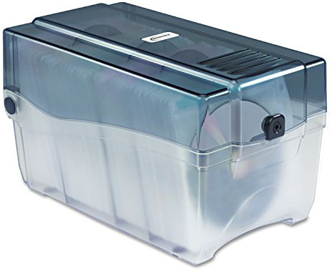 Innovera Cd/dvd Storage Case, Holds 150 Discs, Clear/smoke