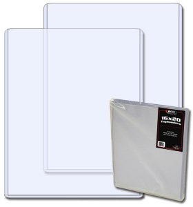 BCW 16x20 Topload Holder (1 Pack) | Rigid Plastic Toploaders for 16x20 Photos, Posters & Art Prints | Archival-Safe Clear Protectors | Short-Side Open | 16x20 Print Protection & Display