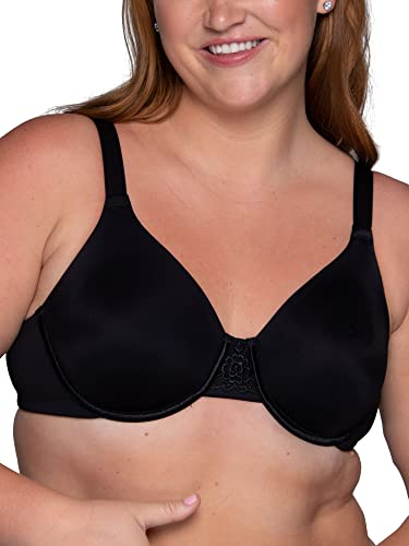 Vanity Fair womens Beauty Back Smoothing (36c - 42h) Minimizer Bra, Midnight Black, 40D US
