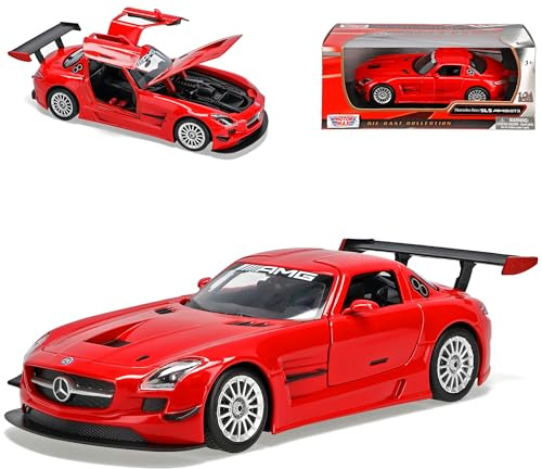 Motormax Mercedes-B SLS AMG Gt3 GT 3 röd 1/24 modellbil modell bil