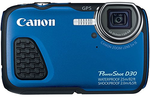 Canon PowerShot D30 Waterproof Digital Camera, Blue