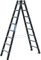 ZARGES | Schwerlast-Stehleiter | beidseitig begehbar | 2 x 8 Sprossen