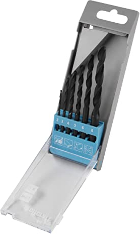 wolfcraft Juego de brocas para metal HSS, forja por laminación, Ø 2–8 mm, 6 piezas I 8453000 I Para taladrar metal