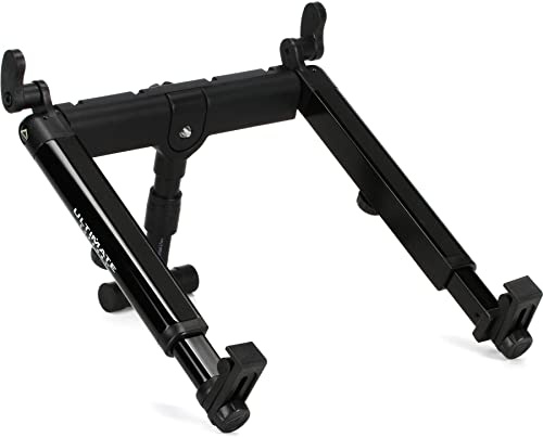 Ultimate Support HYPERMOUNT QR - Black Aluminium Keyboard Stand - Adjustable - QR Mounting - Folds Flat for Storage