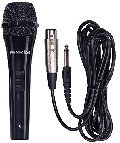 Karaoke USA Micrófono dinámico Profesional M189 (Cable Desmontable)