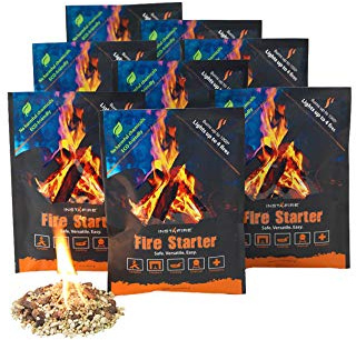 (8 Packs) Insta-Fire Fire Starter Emergency Fuel Eco-Friendly Granulated Bulk Excellent for Camping, Hiking, Fishing, and Other Outdoor Activities - As seen on Shark Tank!