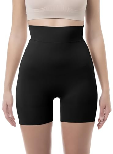 Farmacell 602 (Svart, M) Shapewear Shorts Dam Korta med Magkontroll, Bum Lift, Made in Italy